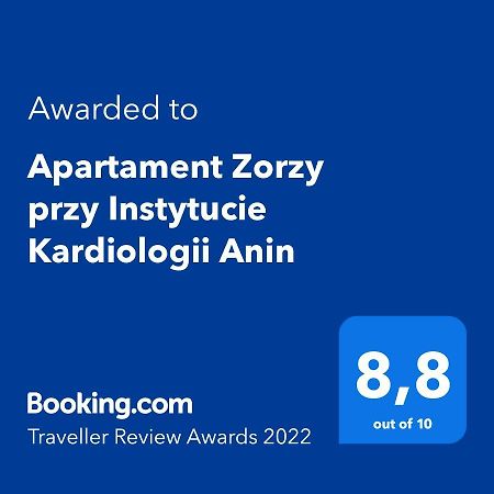 Apartament Zorzy Przy Instytucie Kardiologii Anin Varsóvia Exterior foto