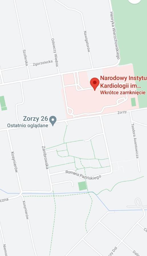 Apartament Zorzy Przy Instytucie Kardiologii Anin Varsóvia Exterior foto
